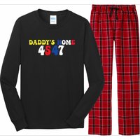 Funny Return DaddyS Home From Garbage Trump President 45 47 Long Sleeve Pajama Set