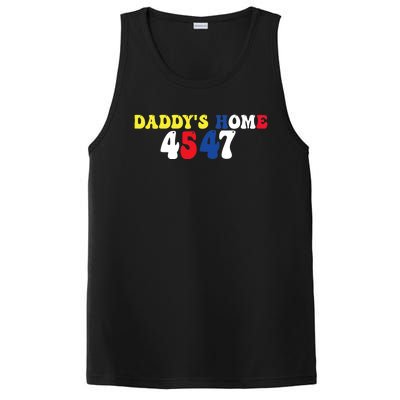 Funny Return DaddyS Home From Garbage Trump President 45 47 PosiCharge Competitor Tank