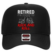 Funny Retirement Design For Retired Retirement High Crown Mesh Back Trucker Hat