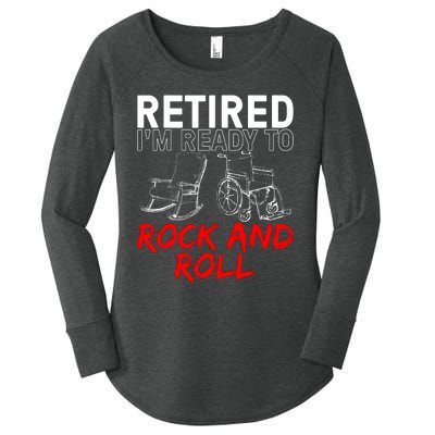 Funny Retirement Design For Retired Retirement Women's Perfect Tri Tunic Long Sleeve Shirt