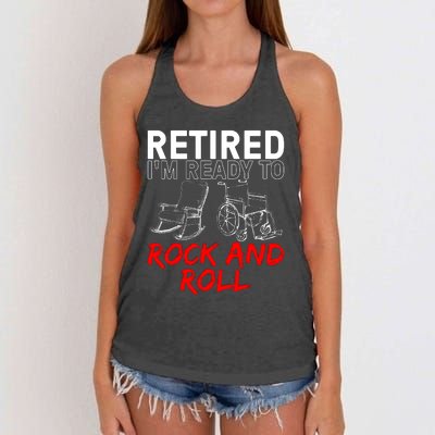 Funny Retirement Design For Retired Retirement Women's Knotted Racerback Tank