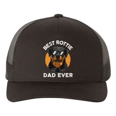 Funny Rottweiler Dad Design For Grandpa Rottie Dad Quote Yupoong Adult 5-Panel Trucker Hat