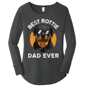 Funny Rottweiler Dad Design For Grandpa Rottie Dad Quote Women's Perfect Tri Tunic Long Sleeve Shirt