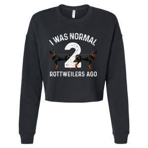 Funny Rottweiler Designs For Rott Pet Lovers Cropped Pullover Crew