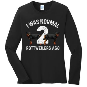 Funny Rottweiler Designs For Rott Pet Lovers Ladies Long Sleeve Shirt