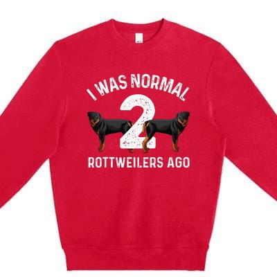 Funny Rottweiler Designs For Rott Pet Lovers Premium Crewneck Sweatshirt