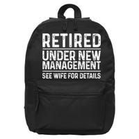 Funny Retirement Design Men Dad Retiring Party Humor Lovers 16 in Basic Backpack