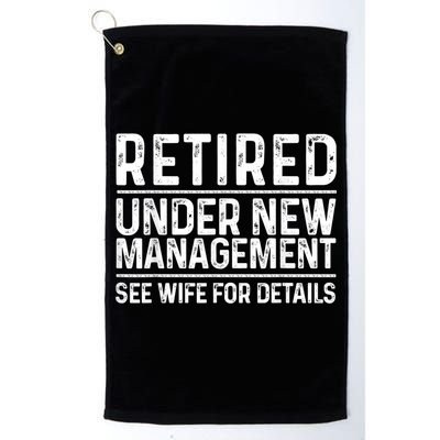 Funny Retirement Design Men Dad Retiring Party Humor Lovers Golf Towel