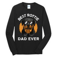 Funny Rottweiler Dad Design For Grandpa Rottie Dad Quote Tall Long Sleeve T-Shirt