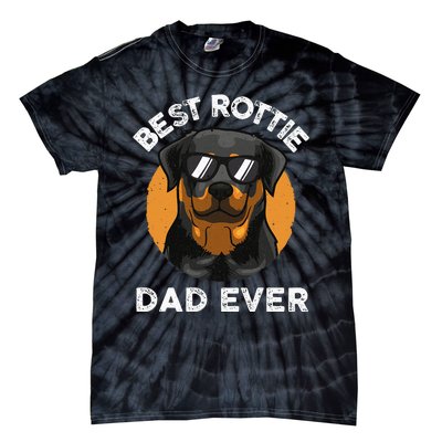 Funny Rottweiler Dad Design For Grandpa Rottie Dad Quote Tie-Dye T-Shirt