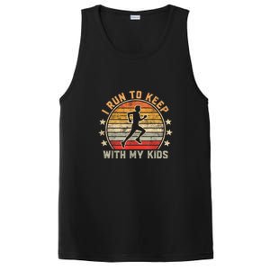 Funny Runner Dad Running Dad I Run To Keep Up With My PosiCharge Competitor Tank