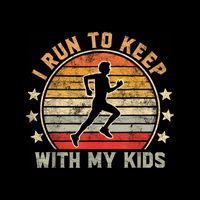 Funny Runner Dad Running Dad I Run To Keep Up With My Women's V-Neck T-Shirt