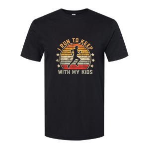 Funny Runner Dad Running Dad I Run To Keep Up With My Softstyle CVC T-Shirt