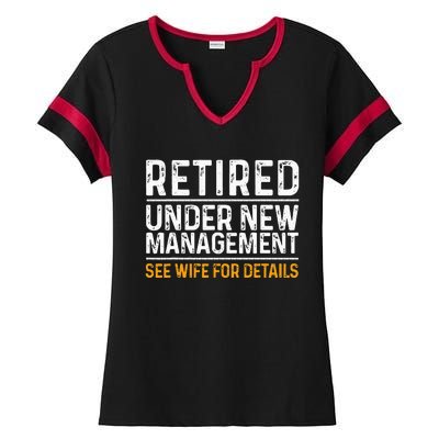 Funny Retirement Design Men Dad Retiring Party Humor Lovers Ladies Halftime Notch Neck Tee