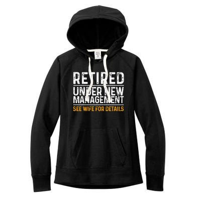 Funny Retirement Design Men Dad Retiring Party Humor Lovers Women's Fleece Hoodie