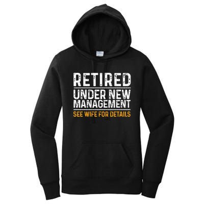 Funny Retirement Design Men Dad Retiring Party Humor Lovers Women's Pullover Hoodie