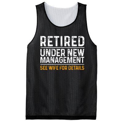 Funny Retirement Design Men Dad Retiring Party Humor Lovers Mesh Reversible Basketball Jersey Tank