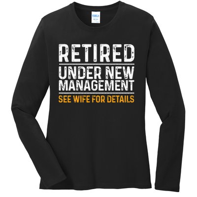 Funny Retirement Design Men Dad Retiring Party Humor Lovers Ladies Long Sleeve Shirt