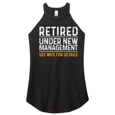 Funny Retirement Design Men Dad Retiring Party Humor Lovers Women's Perfect Tri Rocker Tank