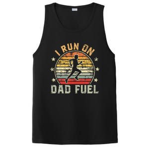 Funny Runner Dad Running Dad I Run On Dad Fuel PosiCharge Competitor Tank