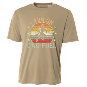 Funny Runner Dad Running Dad I Run On Dad Fuel Cooling Performance Crew T-Shirt