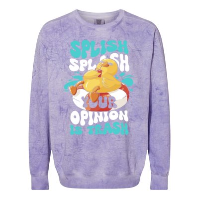 Funny Rubber Ducky Saying Rubber Duckie Rubber Duck Great Gift Colorblast Crewneck Sweatshirt