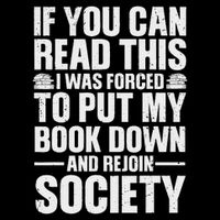 Funny Reading Design For Men Women Book Nerd Reading Lovers Poster