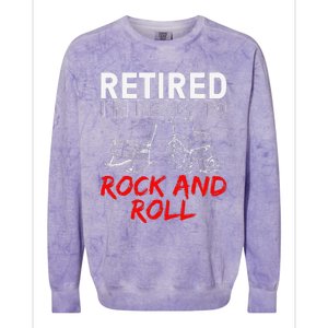 Funny Retirement Design For Retired Retirement Colorblast Crewneck Sweatshirt