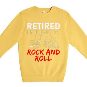 Funny Retirement Design For Retired Retirement Premium Crewneck Sweatshirt