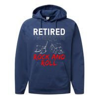 Funny Retirement Design For Retired Retirement Performance Fleece Hoodie