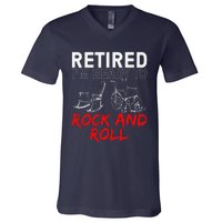 Funny Retirement Design For Retired Retirement V-Neck T-Shirt