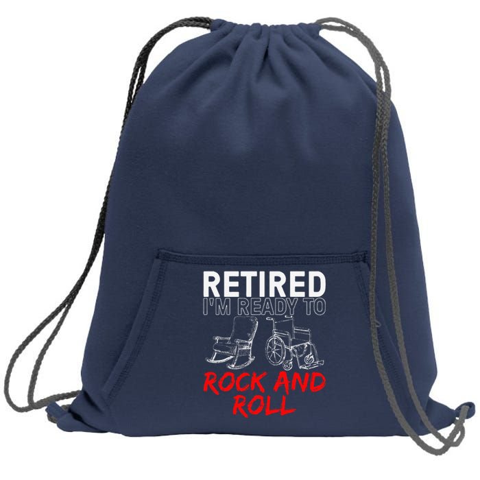 Funny Retirement Design For Retired Retirement Sweatshirt Cinch Pack Bag