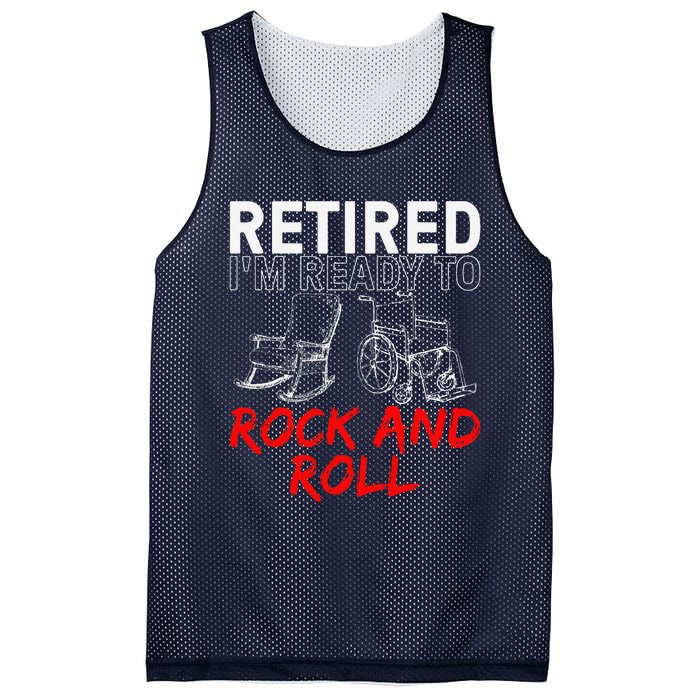 Funny Retirement Design For Retired Retirement Mesh Reversible Basketball Jersey Tank