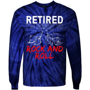 Funny Retirement Design For Retired Retirement Tie-Dye Long Sleeve Shirt