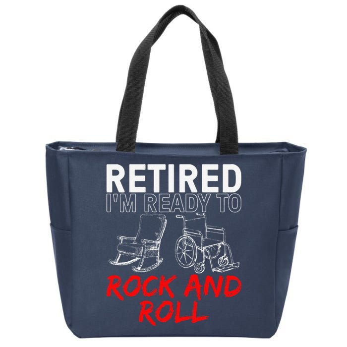 Funny Retirement Design For Retired Retirement Zip Tote Bag