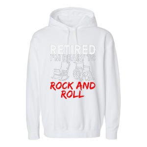 Funny Retirement Design For Retired Retirement Garment-Dyed Fleece Hoodie