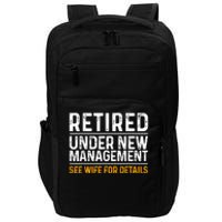 Funny Retirement Design  Dad Retiring Party Humor Lovers Impact Tech Backpack