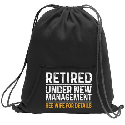 Funny Retirement Design  Dad Retiring Party Humor Lovers Sweatshirt Cinch Pack Bag