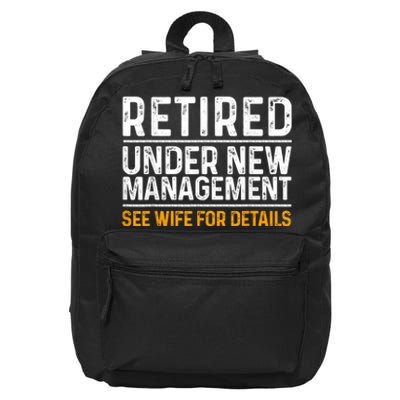 Funny Retirement Design  Dad Retiring Party Humor Lovers 16 in Basic Backpack