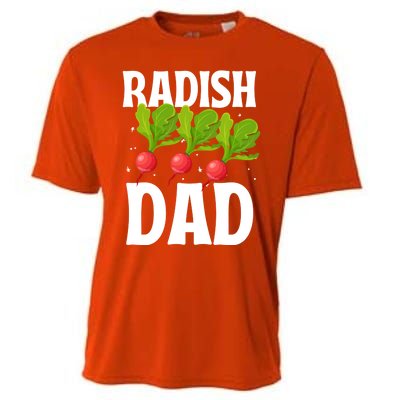 Funny Radish Dad Vegetable Fathers' Day Gardener Lover Meaningful Gift Cooling Performance Crew T-Shirt