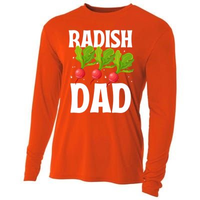 Funny Radish Dad Vegetable Fathers' Day Gardener Lover Meaningful Gift Cooling Performance Long Sleeve Crew