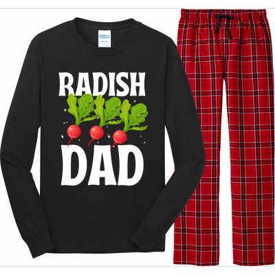 Funny Radish Dad Vegetable Fathers' Day Gardener Lover Meaningful Gift Long Sleeve Pajama Set