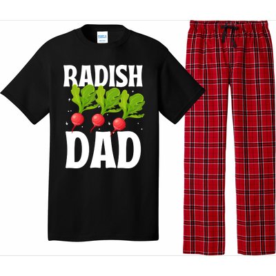 Funny Radish Dad Vegetable Fathers' Day Gardener Lover Meaningful Gift Pajama Set