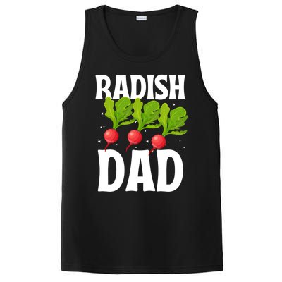 Funny Radish Dad Vegetable Fathers' Day Gardener Lover Meaningful Gift PosiCharge Competitor Tank