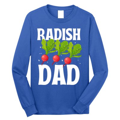 Funny Radish Dad Vegetable Fathers' Day Gardener Lover Meaningful Gift Long Sleeve Shirt