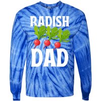 Funny Radish Dad Vegetable Fathers' Day Gardener Lover Meaningful Gift Tie-Dye Long Sleeve Shirt