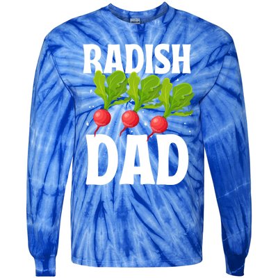 Funny Radish Dad Vegetable Fathers' Day Gardener Lover Meaningful Gift Tie-Dye Long Sleeve Shirt