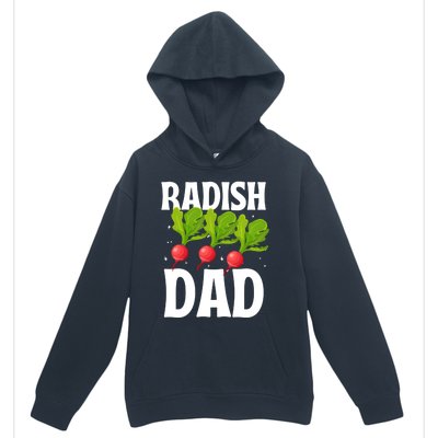 Funny Radish Dad Vegetable Fathers' Day Gardener Lover Meaningful Gift Urban Pullover Hoodie