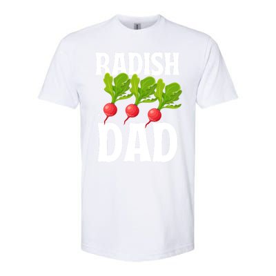 Funny Radish Dad Vegetable Fathers' Day Gardener Lover Meaningful Gift Softstyle CVC T-Shirt