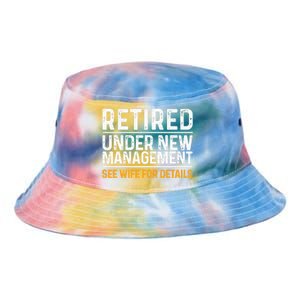 Funny Retirement Design Dad Retiring Party Humor Lovers Tie Dye Newport Bucket Hat